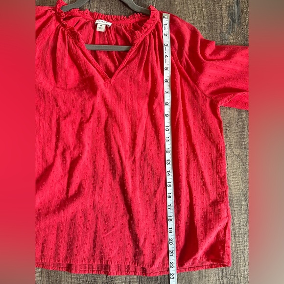 J Crew Factory Artist top in red swiss dot. Medium. Like new condition! - Picture 10 of 11